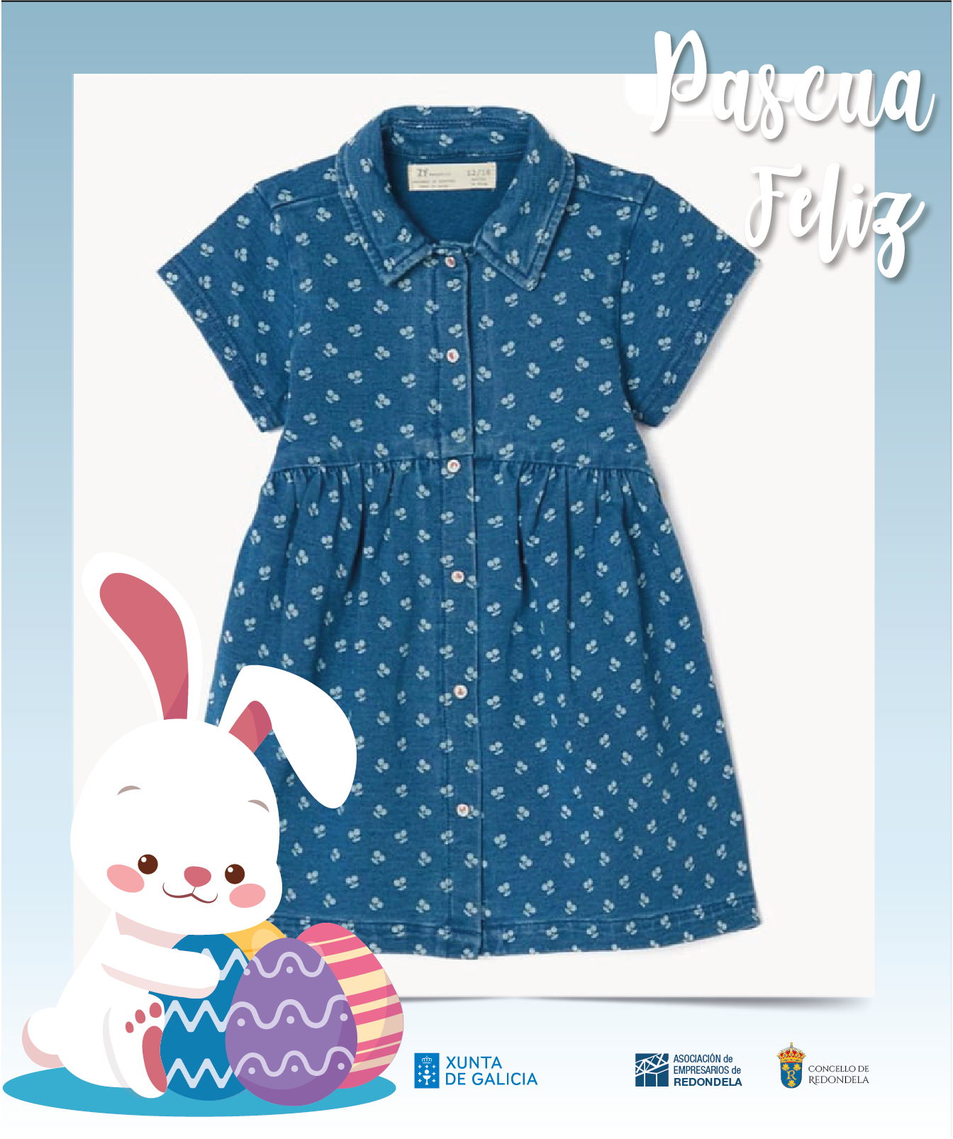 Vestido azul 4-5 años